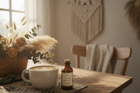 {{RECIPE}} Nettle Mineral Morning Latte